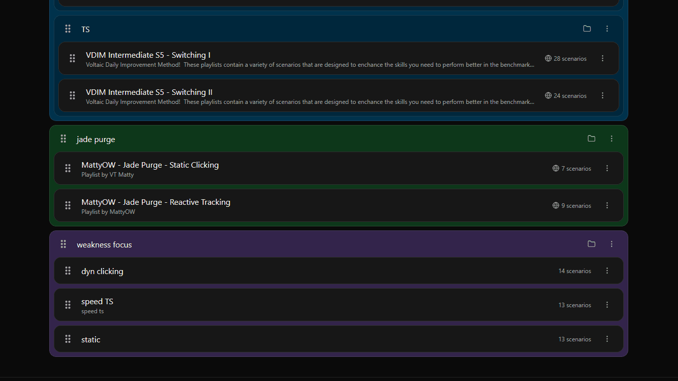 Organize playlists